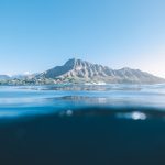 Diamond Head crater seen from the ocean
